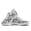 Piano Keys Pattern White Sneakers