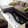 Piano Keys With Musical Notes Area Rug