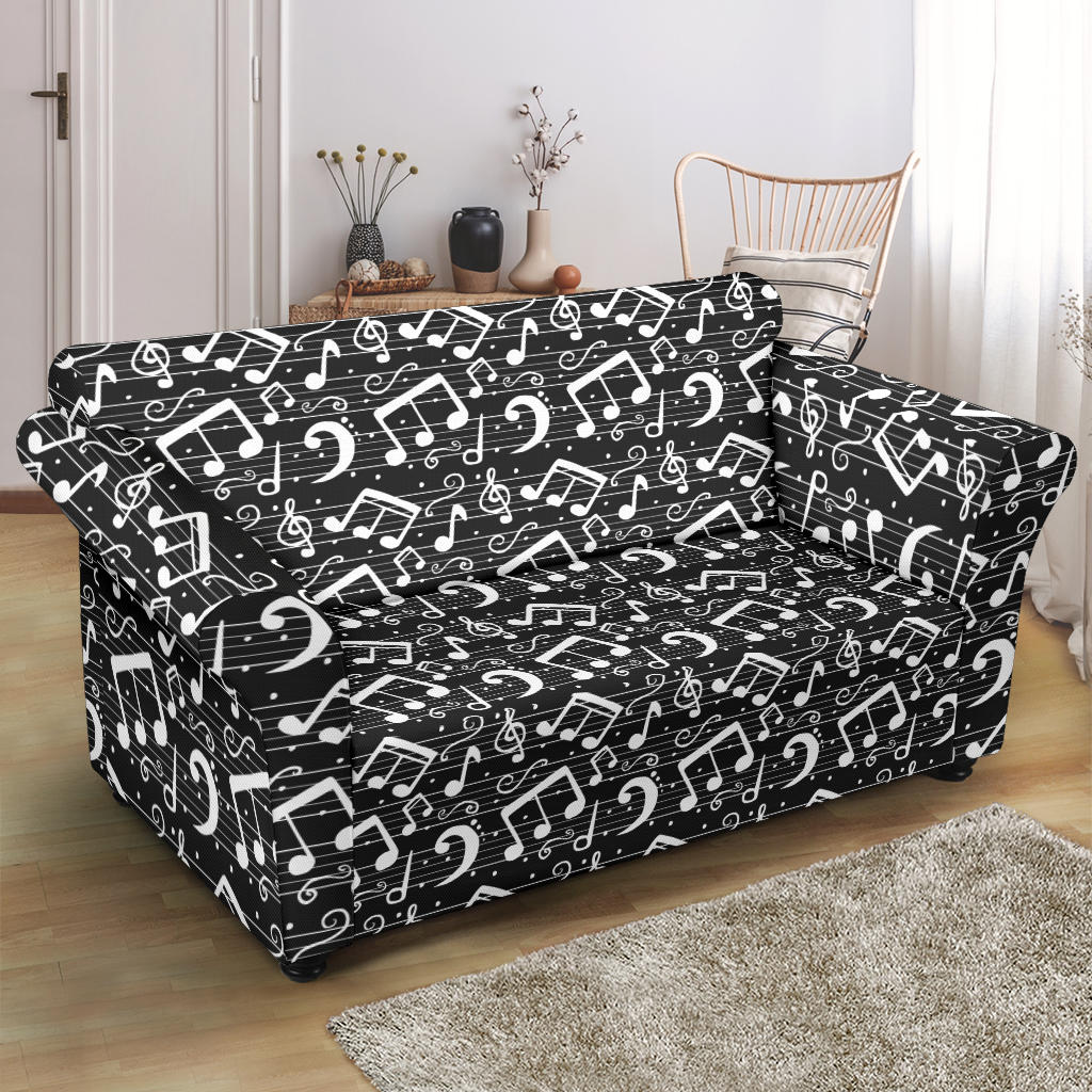 Music Notes Black Slip Cover
