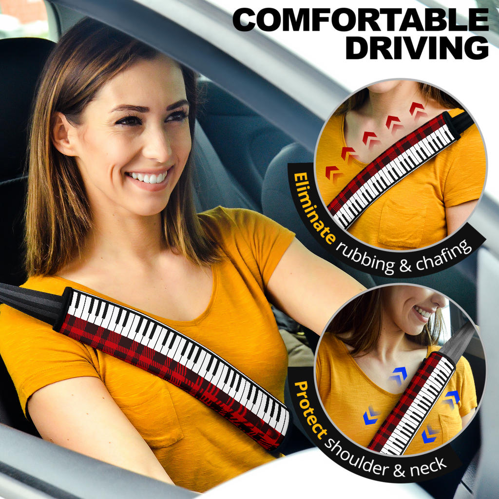 Piano Seat Belt Covers