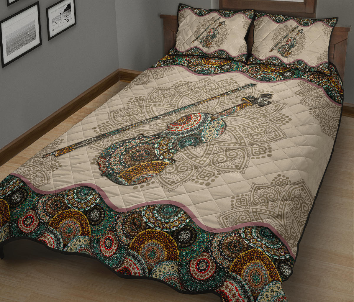 Violin Mandala Quilt Bet Set