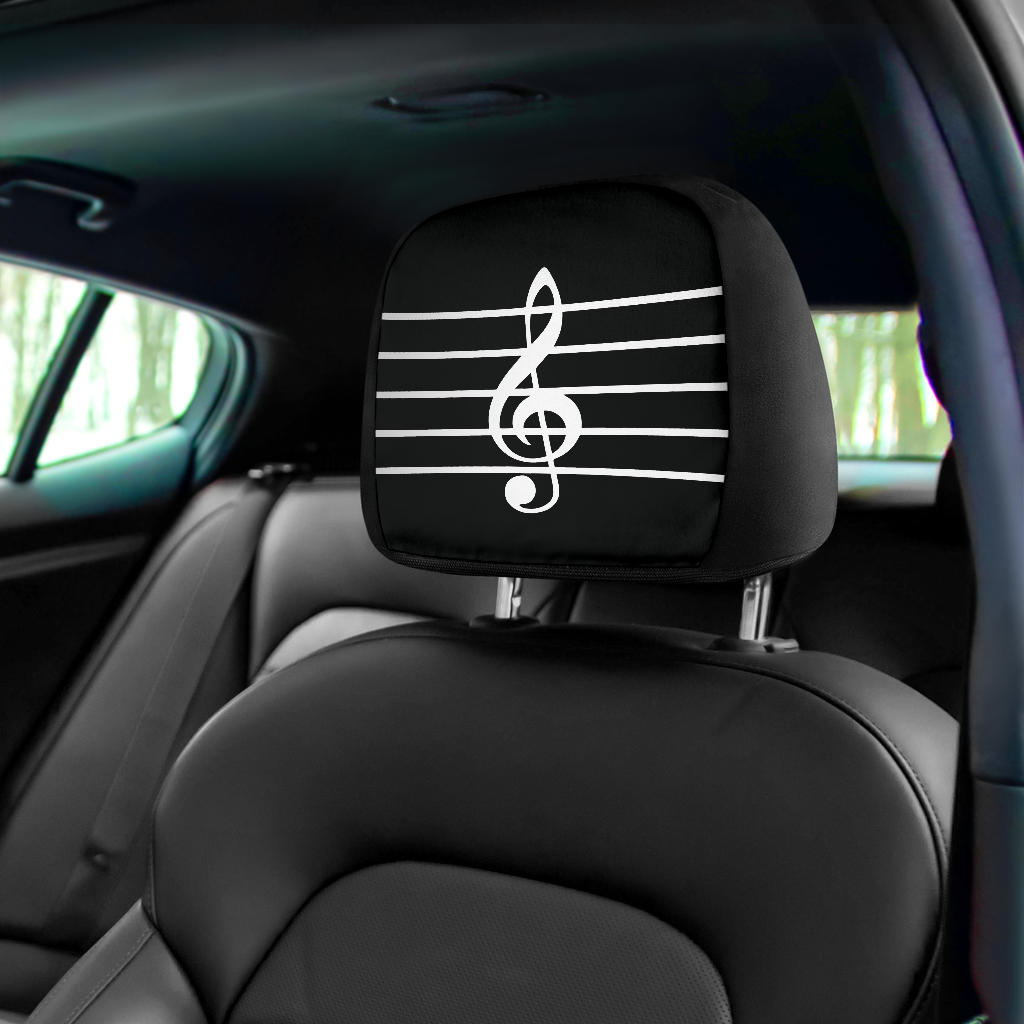 Treble Clef Headrest Covers