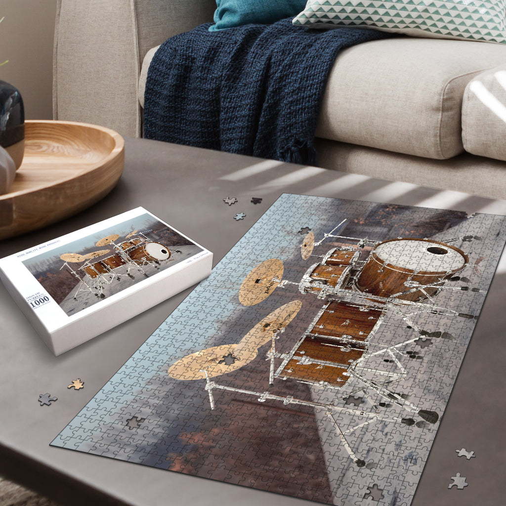Drum Kits Wood Jigsaw Puzzle