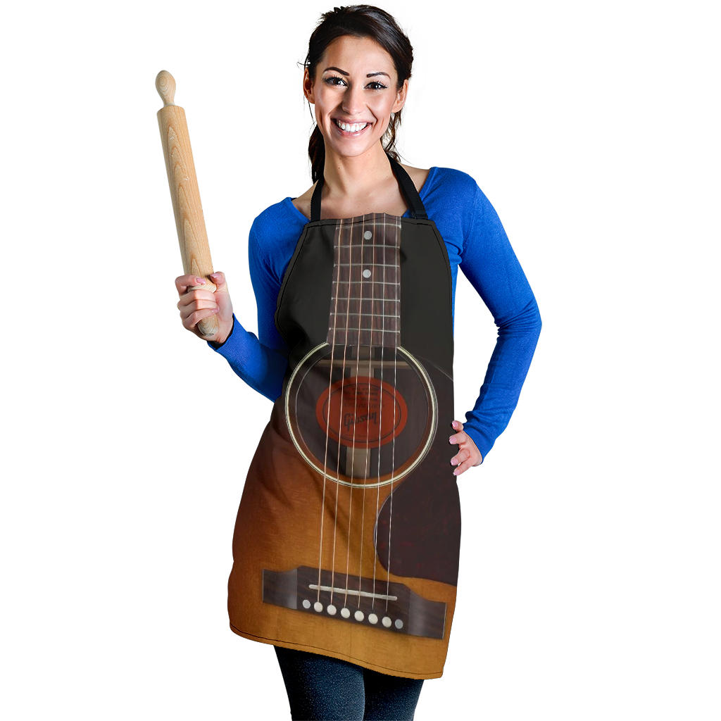 Black Guitar Women's Apron