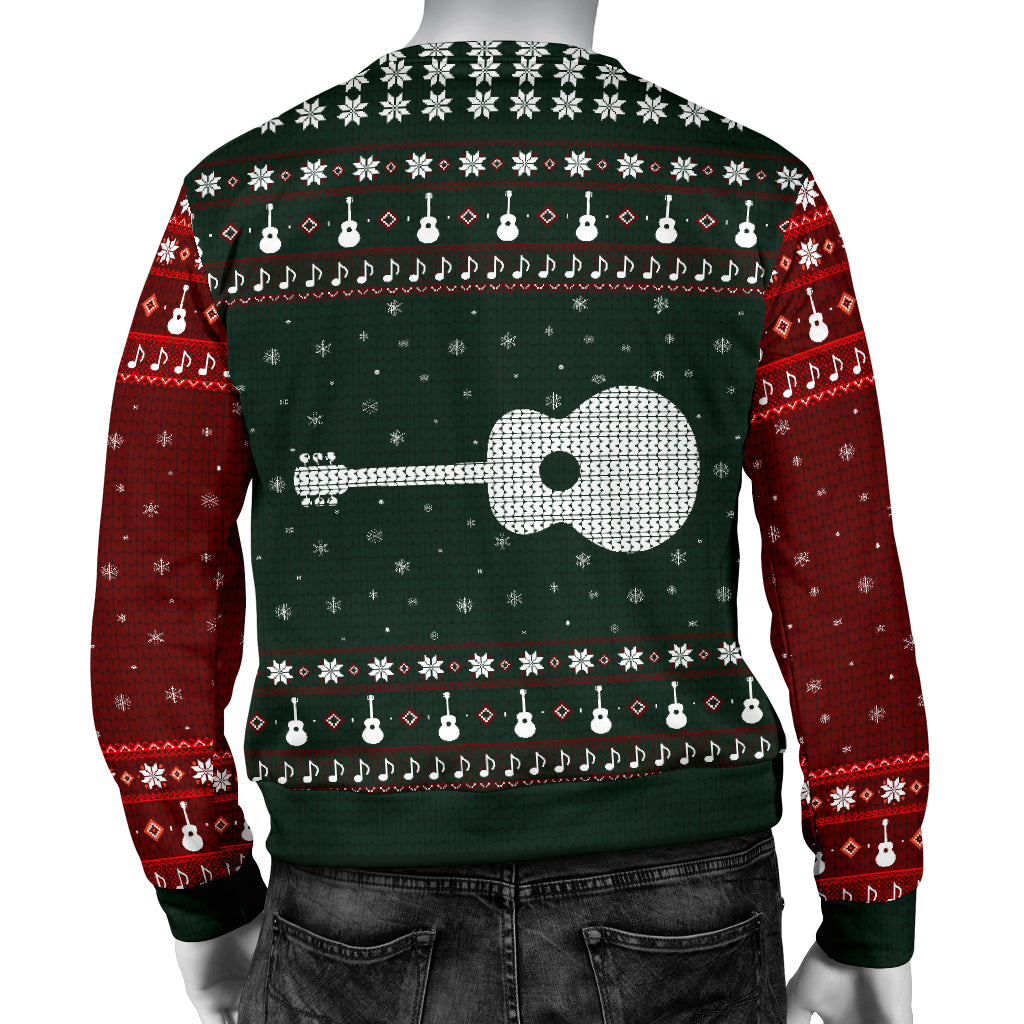 Guitar Snowflake Men's Sweater