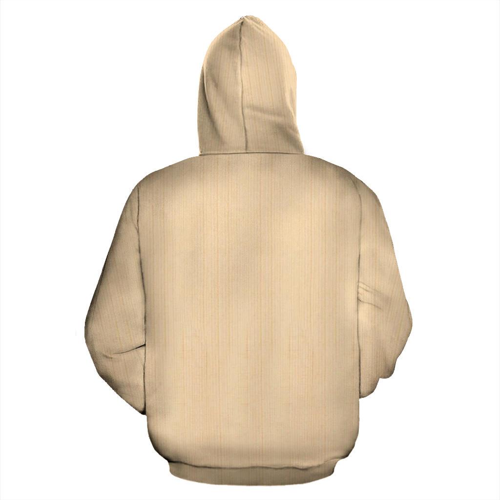 Wood Guitar Zip-Up Hoodie