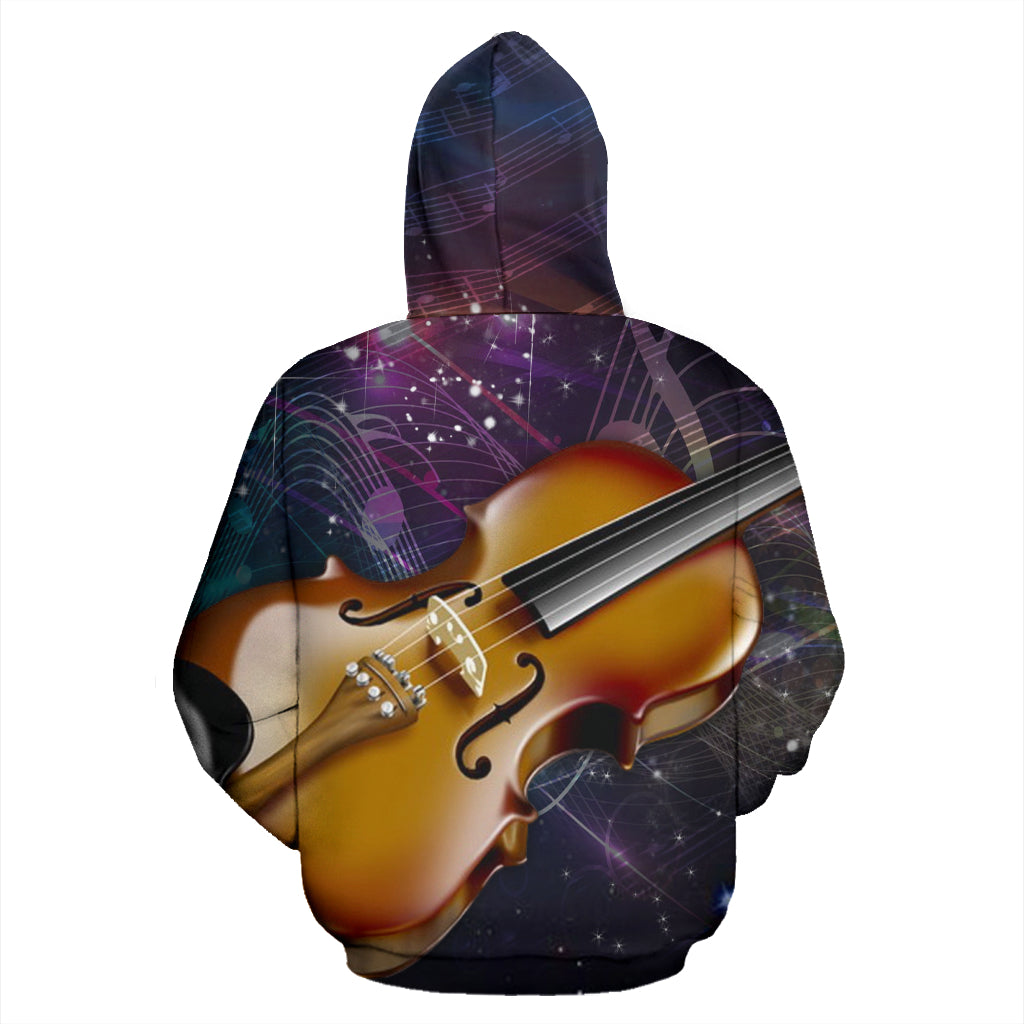 Violin Lovers Zip-Up Hoodie