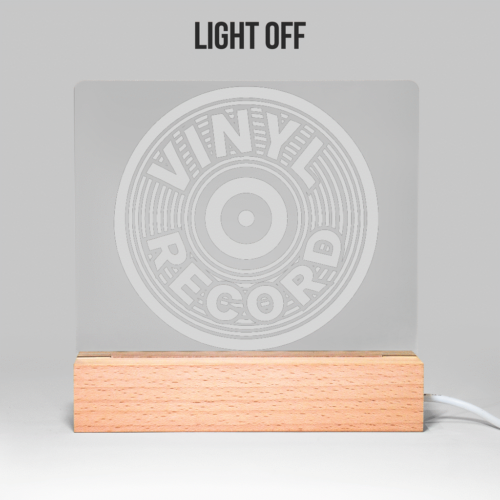 Vinyl Light Up Acrylic