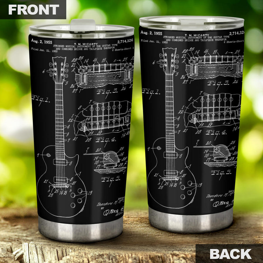 Guitar Black Patent Tumbler