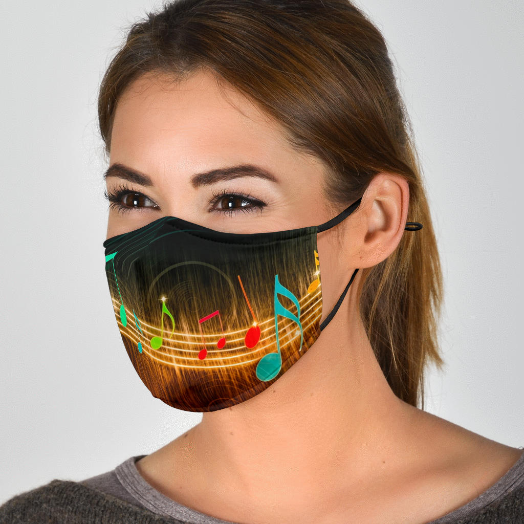 Awesome Music Notes Face Mask