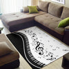 Musical Notes and Piano Keys Area Rug