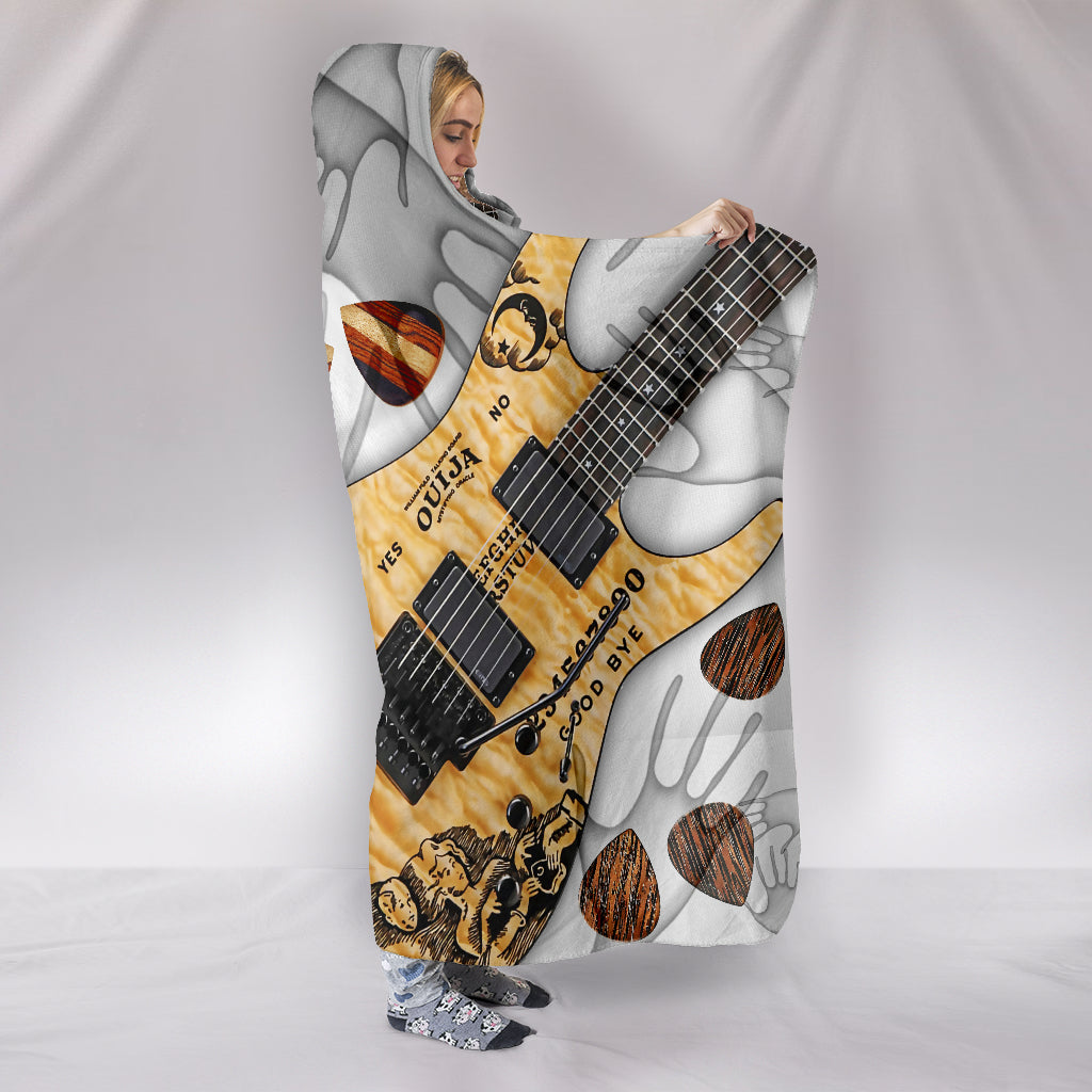 Paranormal Guitar Therapy Hooded Blanket