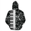 Piano Black Zip Up Hoodie