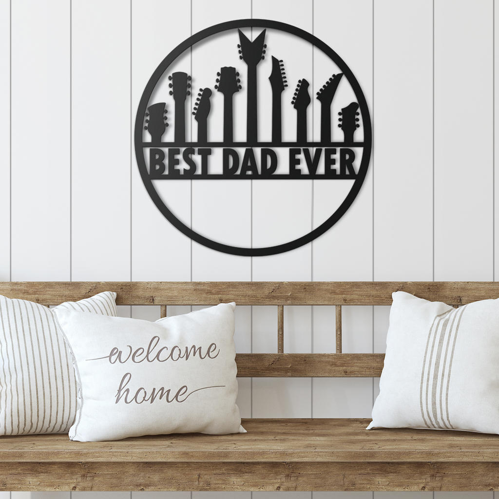 Best Dad Ever Metal Sign