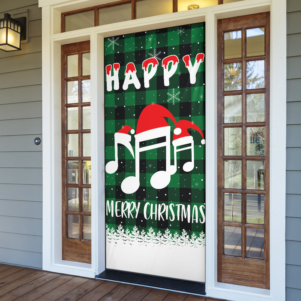 Christmas Music Notes Door Sock