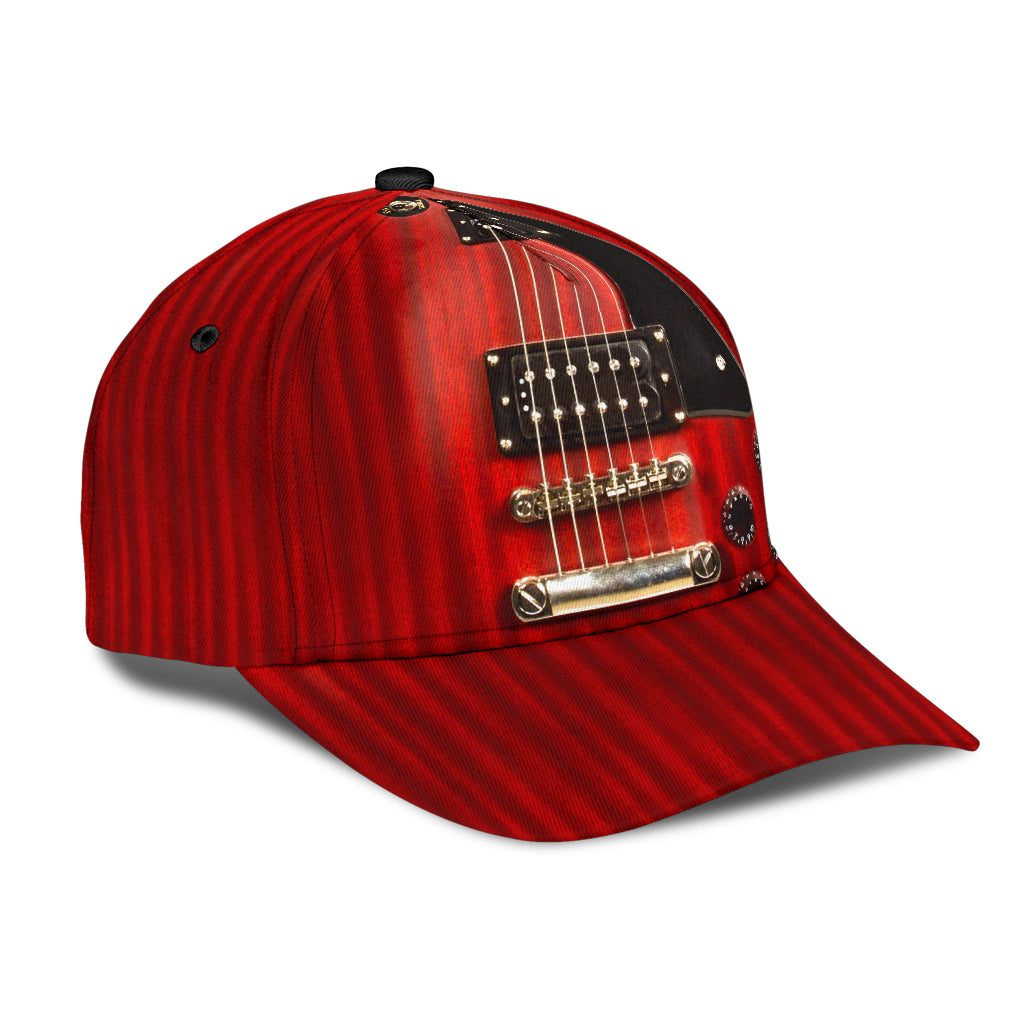 Red Electric Guitar Classic Cap