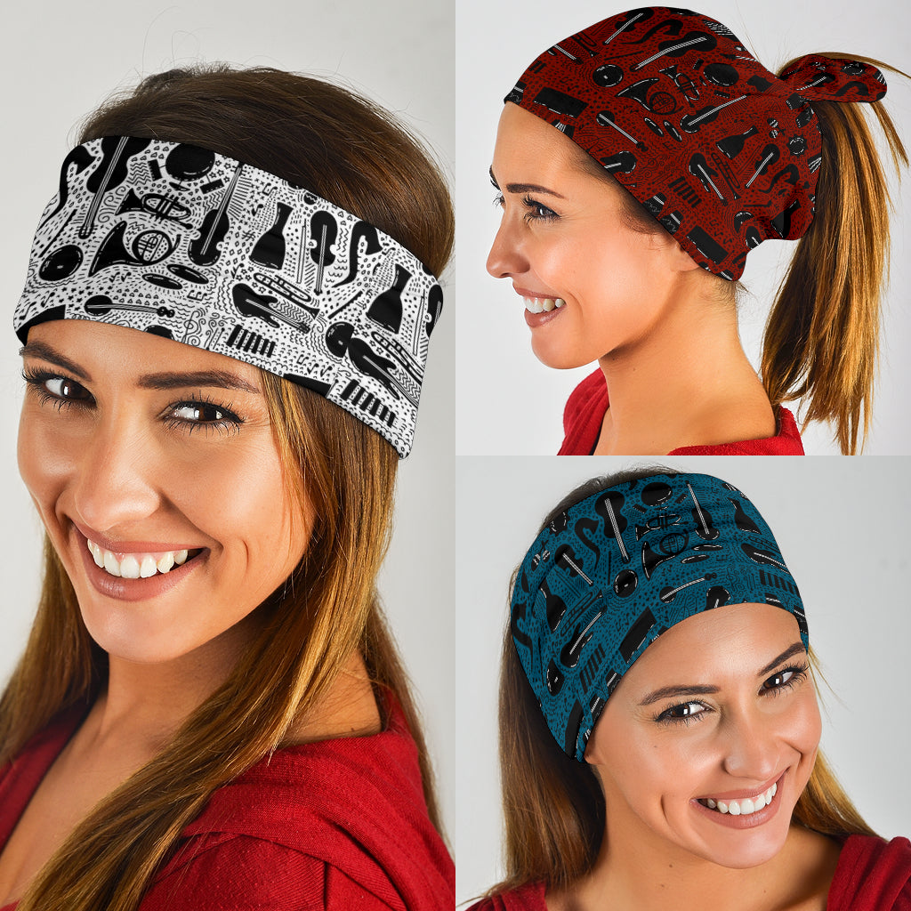 Musical Instruments Art Bandana 3-Pack