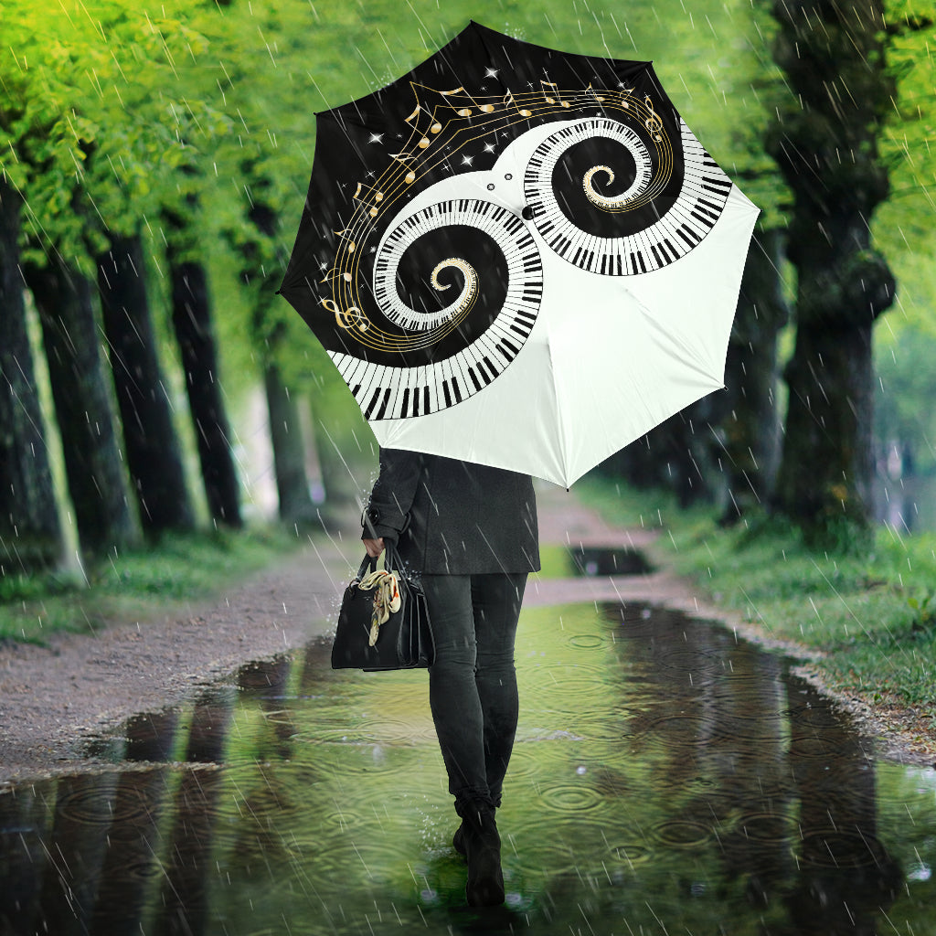 Piano Keys Art Musical Notes Umbrella