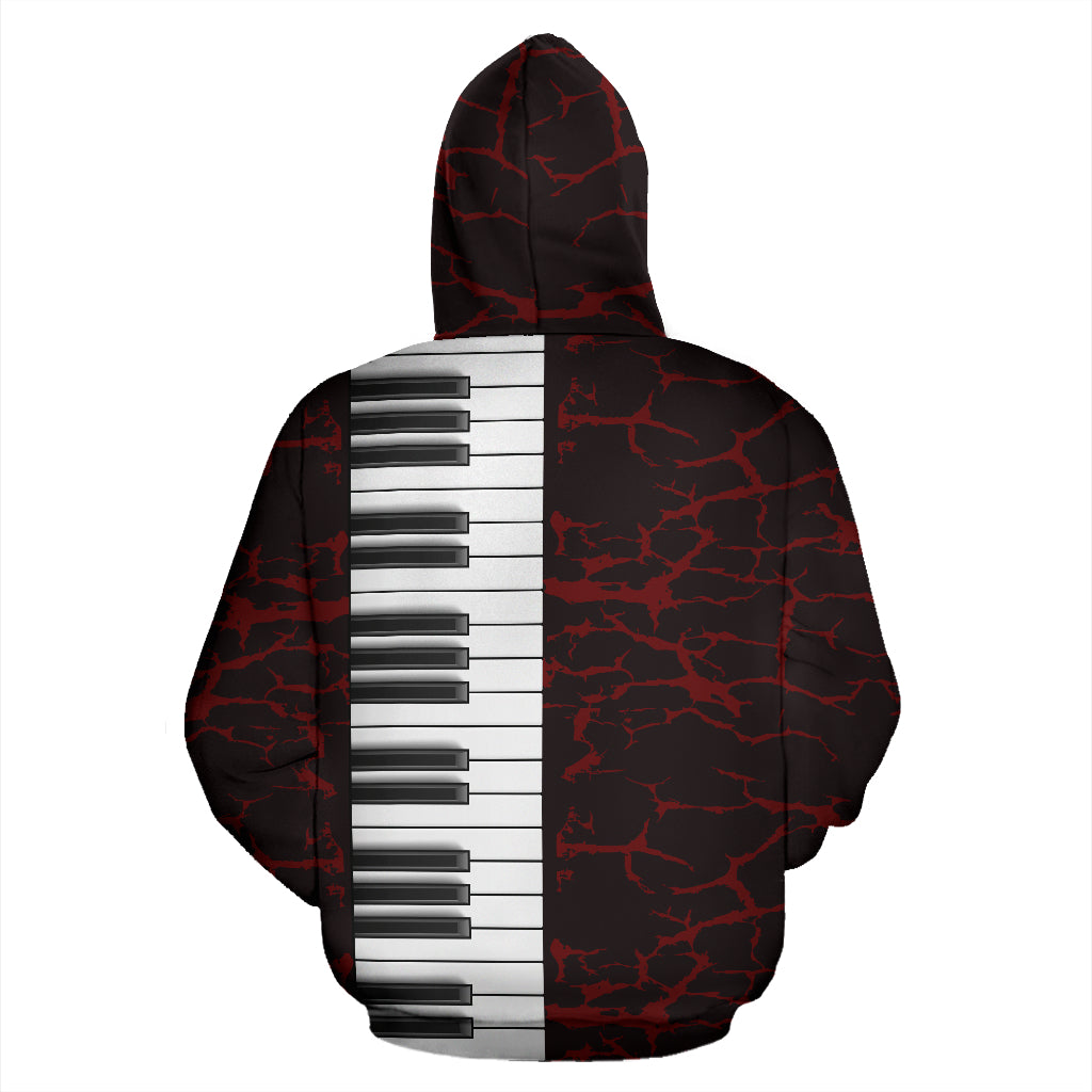 Piano Keys Hoodie - { shop_name }} - Review