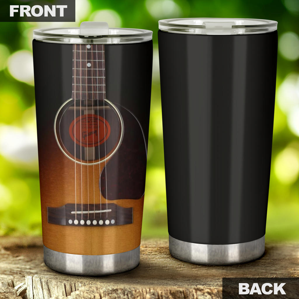 Black Guitar Tumbler