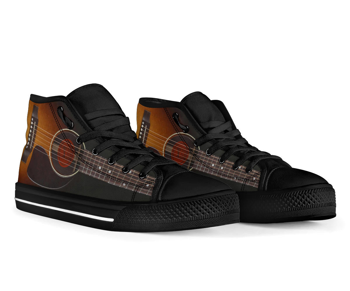 Black Guitar High Tops