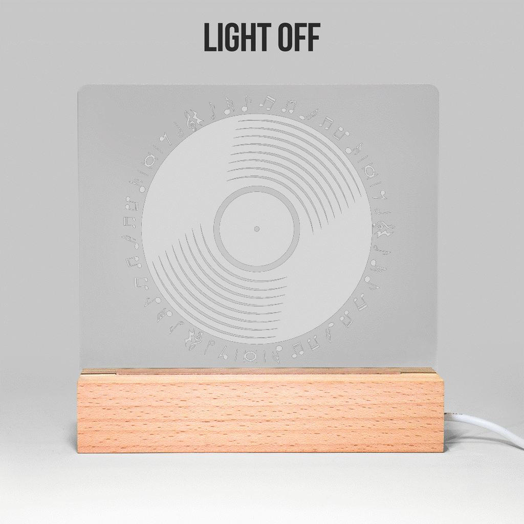 Vinyl Music Light Up Acrylic