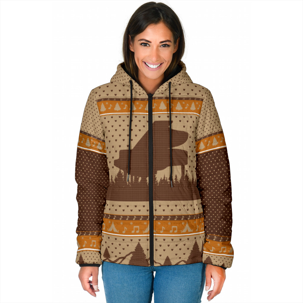 Grand Piano Christmas Hooded Jacket