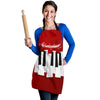 Piano Key And Music Notes Women's Apron