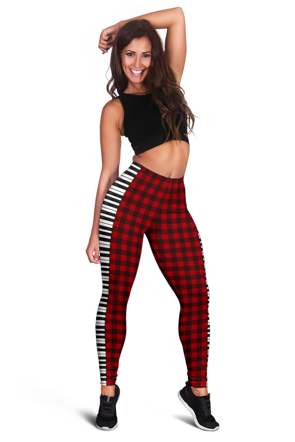 Piano Keys Red Women's Leggings