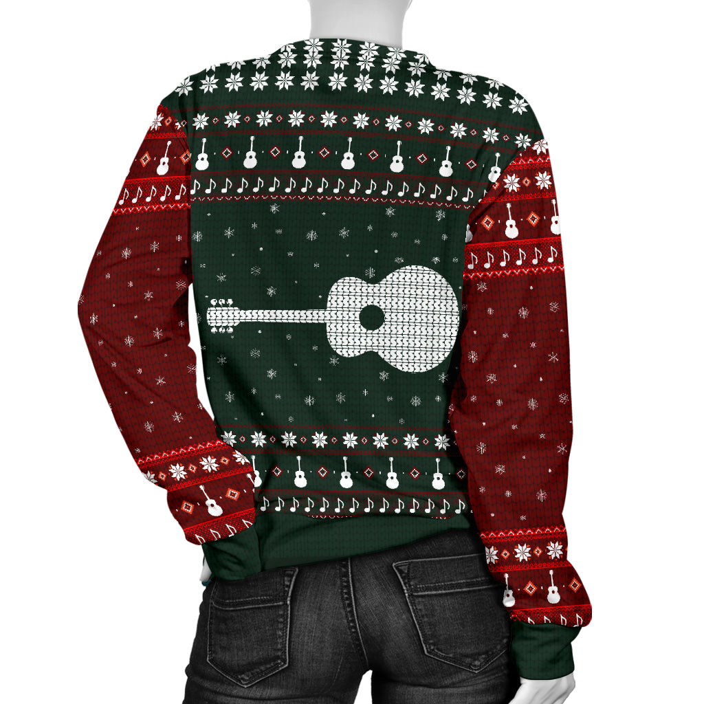 Guitar Snowflake Women's Sweater