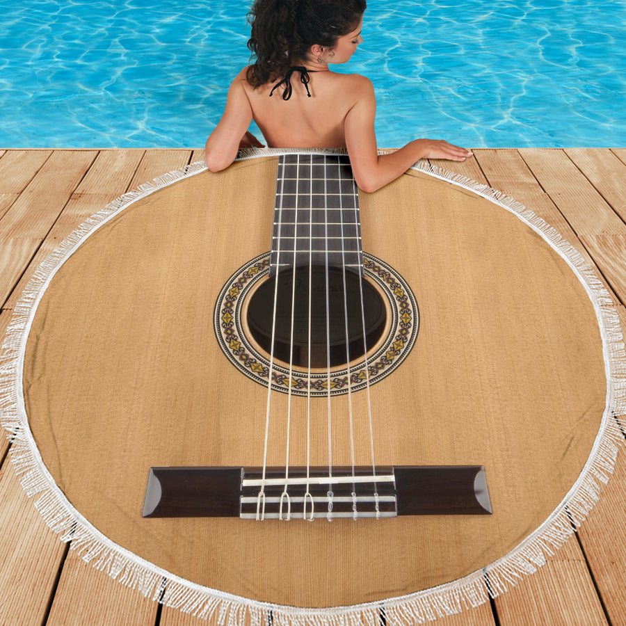 Classical Guitar Beach Blanket
