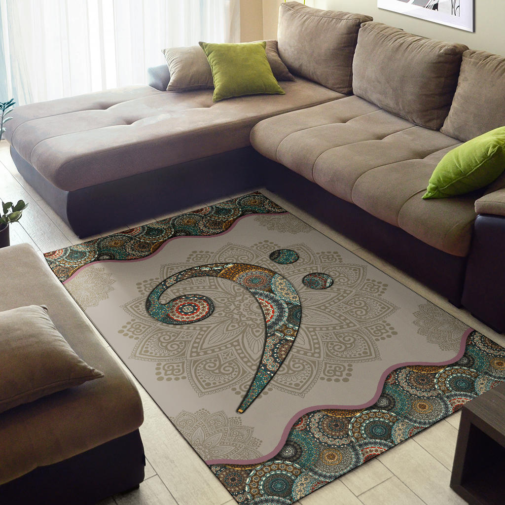 Bass Clef Area Rug