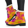 Musical Watercolor Fur Boots