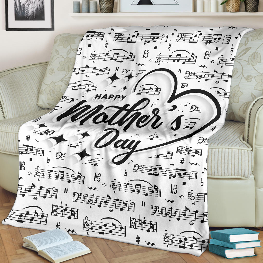 Musical Notes Mother Day's Blanket