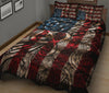 Treble Clef American Flag Quilt Bed Set