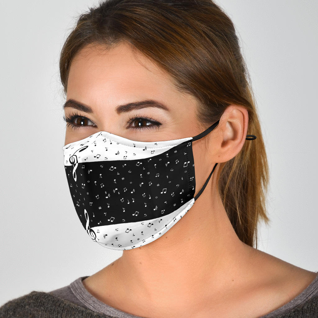Musical Notes Face Mask - { shop_name }} - Review