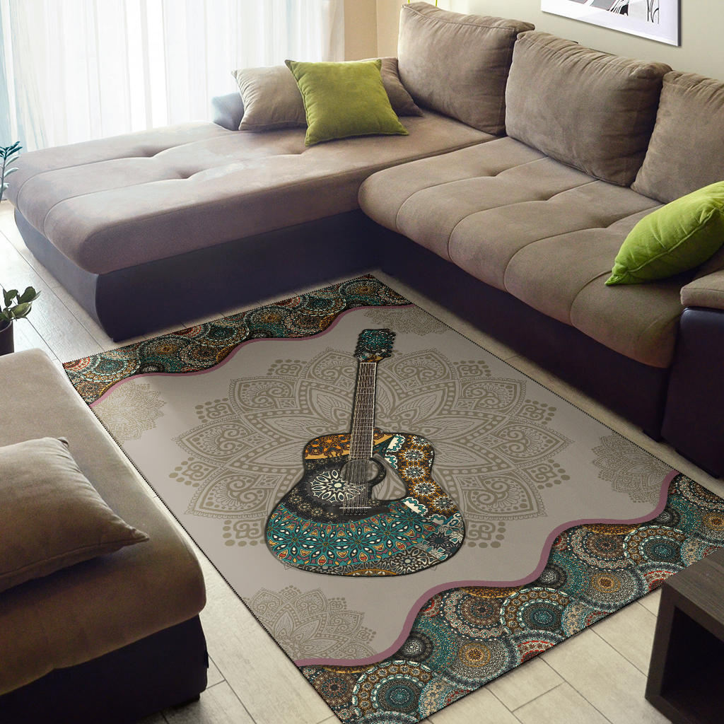 Guitar Mandala Area Rug - { shop_name }} - Review