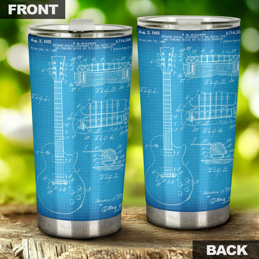 Guitar Blue Patent Tumbler