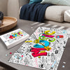 Multi Color Music Art Wood Jigsaw Puzzle - { shop_name }} - Review