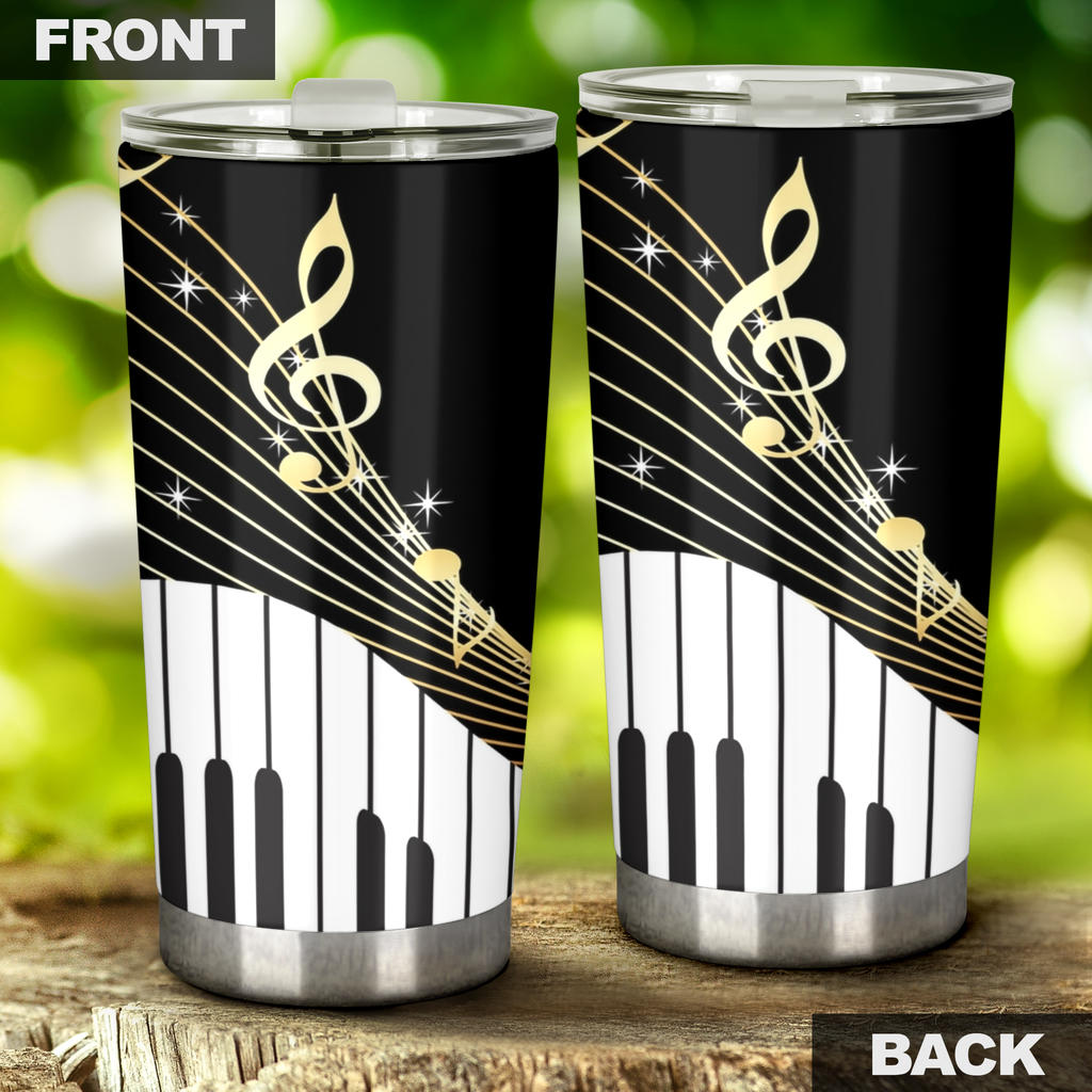 Music Notes With Piano Tumbler