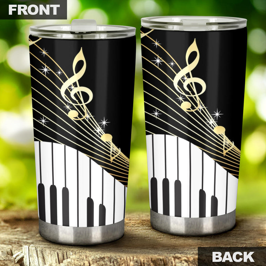Music Notes With Piano Tumbler