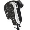 Piano Keys And Music Notes Trapper Hat