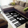 Musical Notes Piano Area Rug