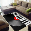 Piano Keys Vinyl Area Rug