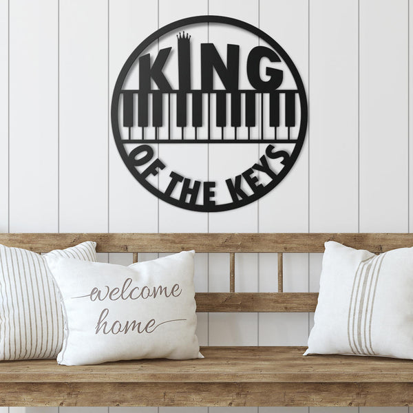 Piano Of The Keys Metal Sign - Artistic Pod