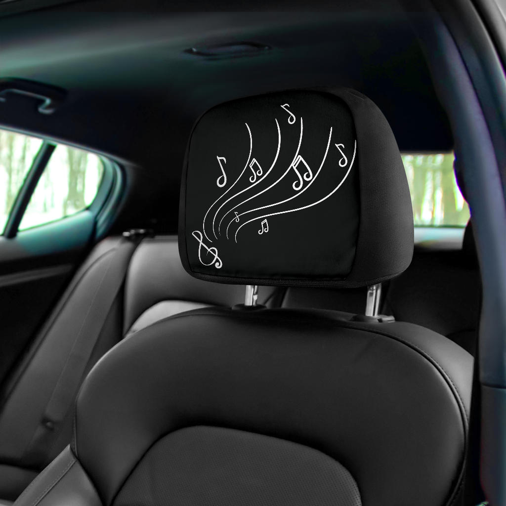 Music Notes Style Headrest Covers
