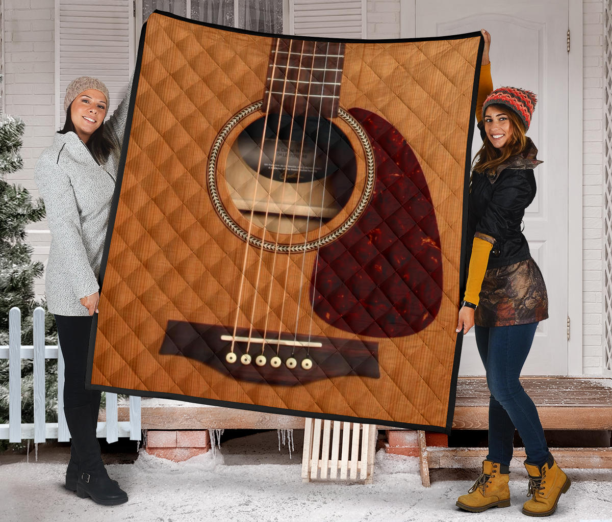 Wooden Guitar Premium Quilt