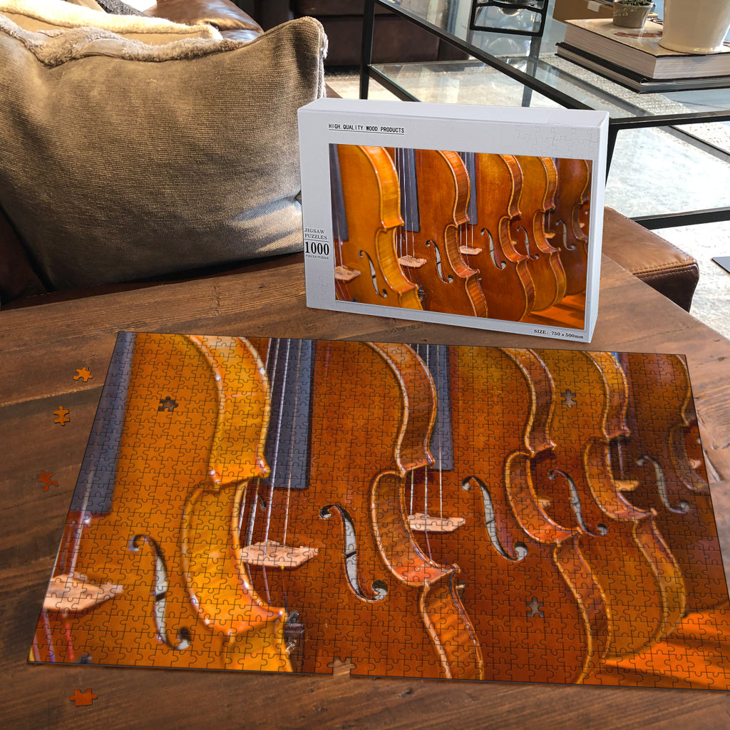 Violin Wood Jigsaw Puzzle - { shop_name }} - Review