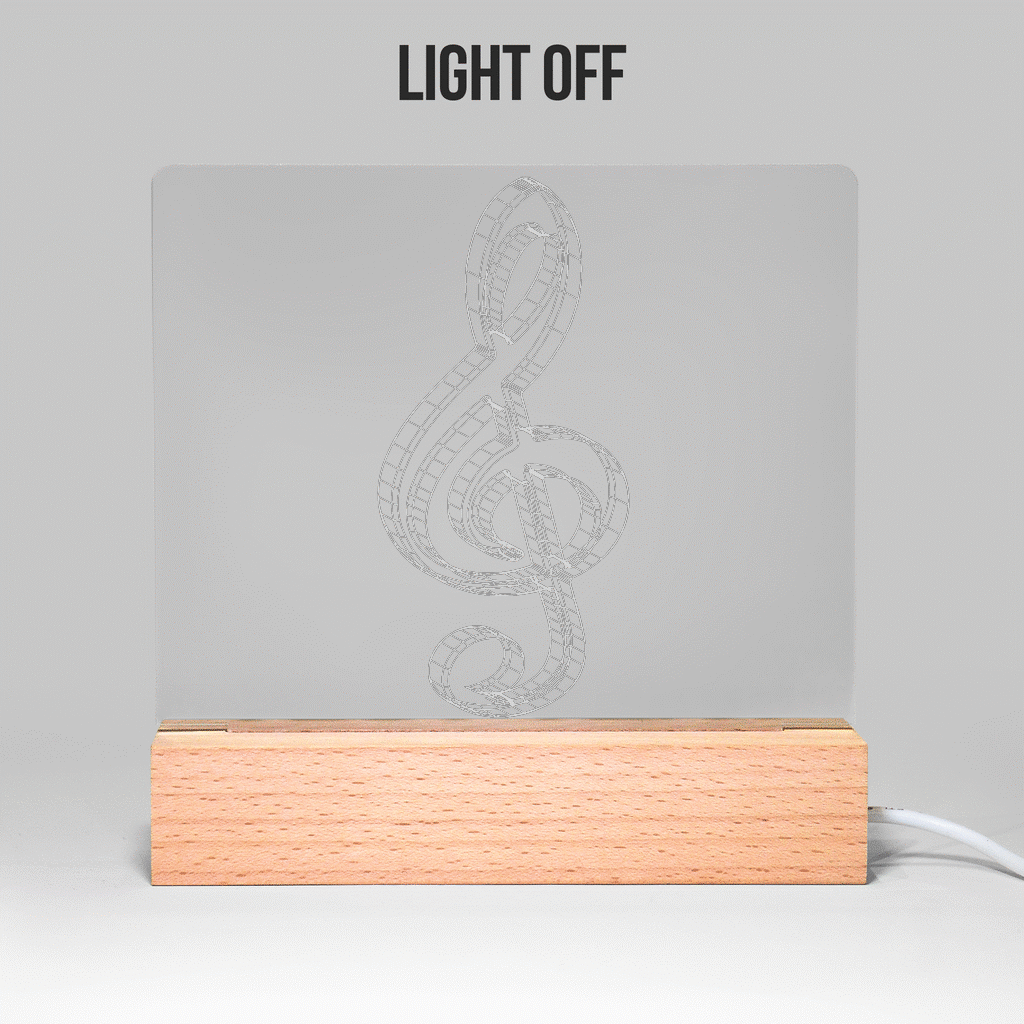 Treble Clef Light Up Acrylic