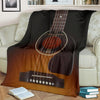 Black Wood Guitar Premium Blanket